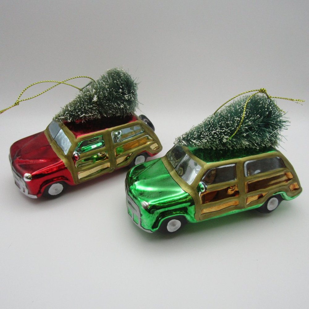 Allen + Roth Automobile Glass Ornaments